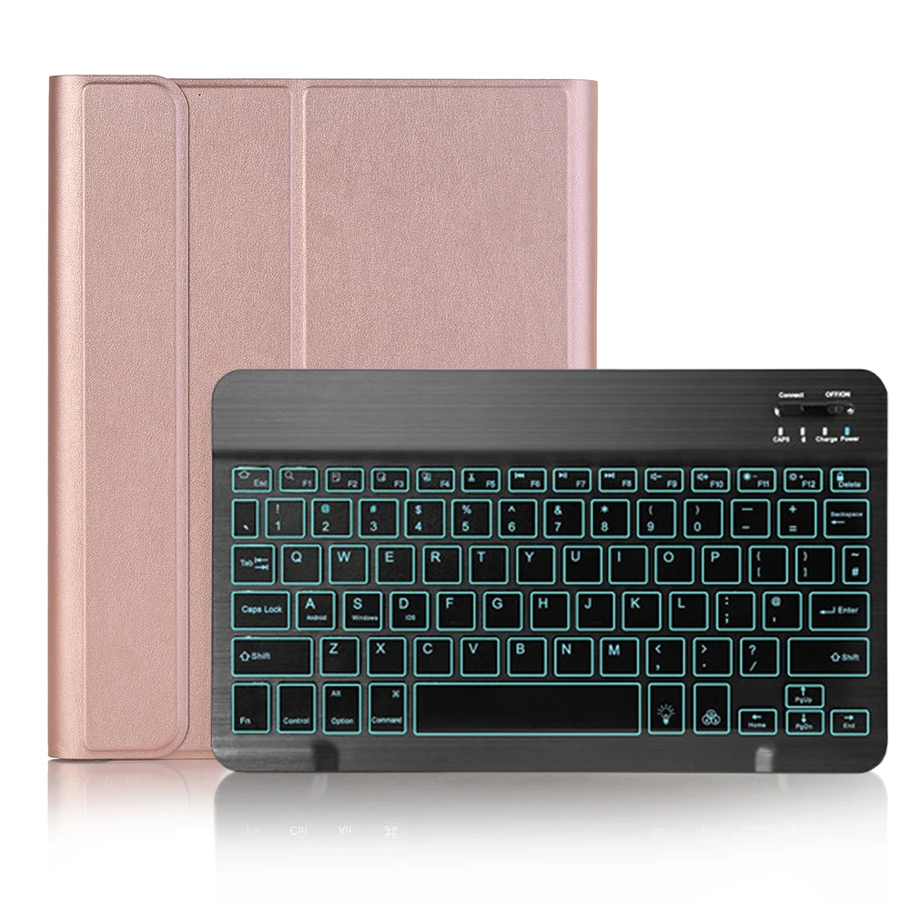 Bluetooth-клавиатура с подсветкой Чехол для iPad 9,7 чехол с карандашом для iPad Air 1 2 5th 6th Generation Pro 9,7 чехол