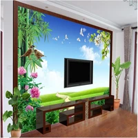 beibehang 3d stereoscopic sights murals europe tv backdrop wallpaper living room bedroom murals wallpaper for walls 3 d