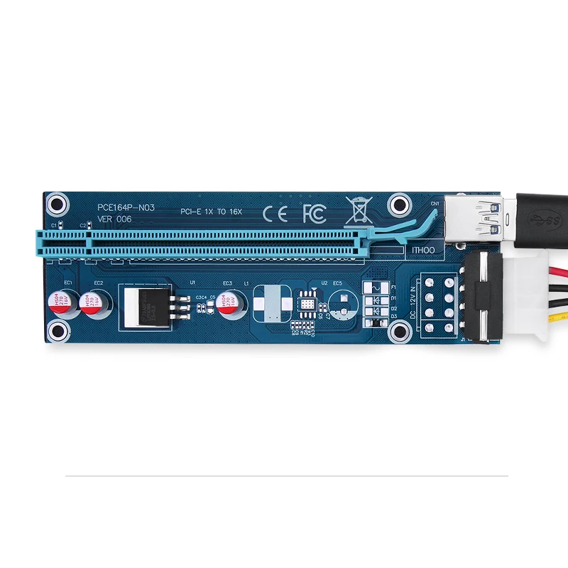 Переходная карта PCI E Express 70 шт. доставка через DHL 60 см 1 16 X USB 3 0 SATA 4 pin mide Molex для