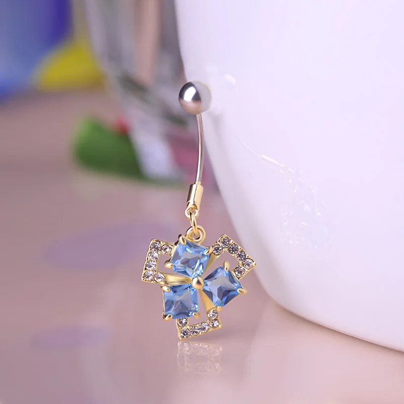 Роскошные модные кольцо для пирсинга живота Готический женщин Best воротник пупок