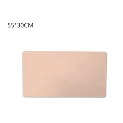 pink 55 x 30 cm Новинка, игровой коврик для мыши, искусственная кожа, водонепроницаемый, средний, 55x30 см, офисный, компьютерный, коврик для мыши, для женщин и мужчин, пыленепроницаемый, клавиатура, коврик для ноутбука - Цвет: pink 55 x 30 cm