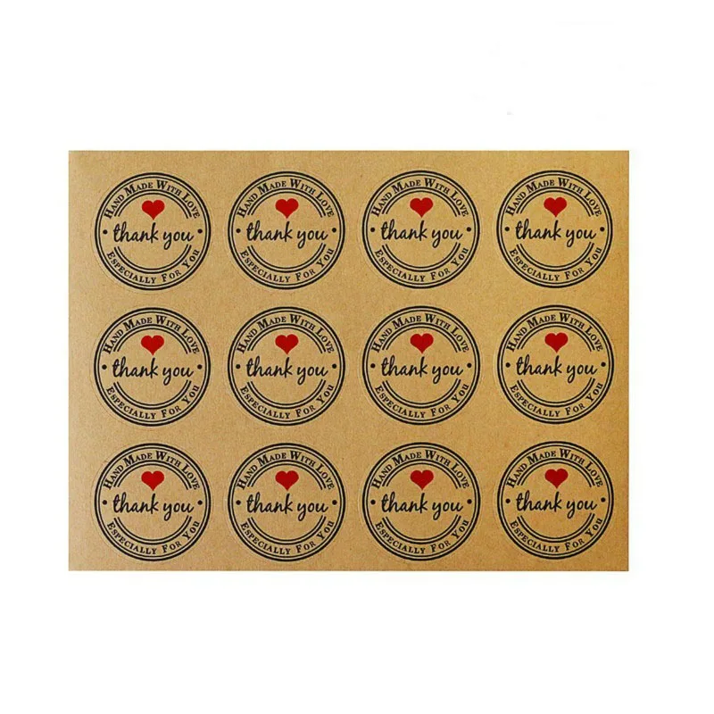 150 шт. благодарим вас наклейки этикетки для подарочных коробок упаковочных