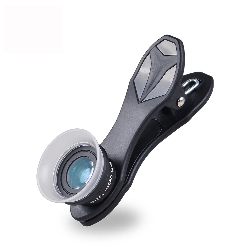 Объектив для камеры телефона 2 в 1 комплект с клипсой 12 X Macro + 24 Super Lens смартфонов