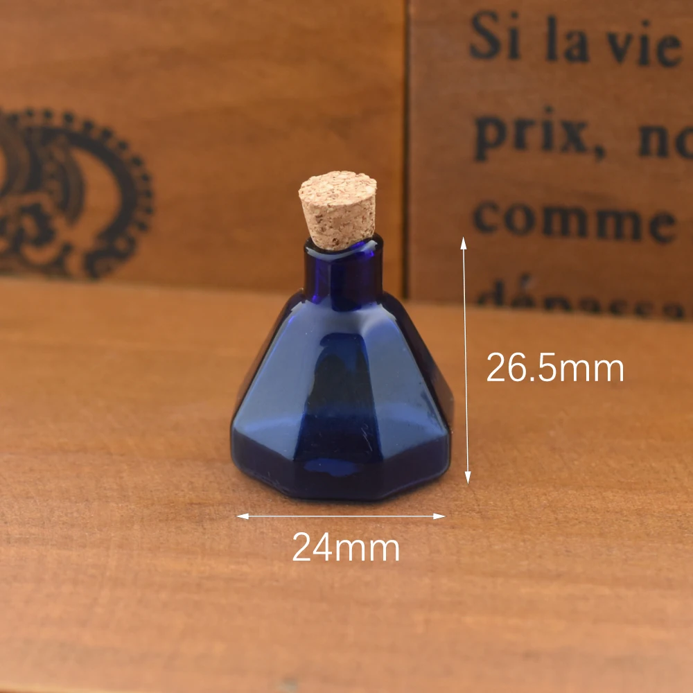 5 шт. восьмиугольные стеклянные флаконы|Подвески| |