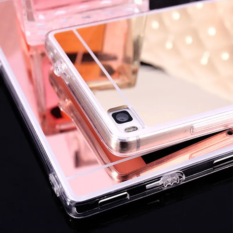 Luxury Acrylic Mirror Phone Case for Huawei Mate 10 Lite P10 P20 Pro P8 P9 2017 Mini P Smart Bling Makeup Cover Cases |