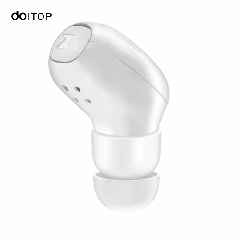 white Doitop многофункциональный мини наушники 12 м Беспроводной гарнитура Bluetooth Водонепроницаемый Спорт на открытом воздухе Одежда заплыва уха Фиксаторы наушники-вкладыши микро наушник блютуз для плавания блютуз - Цвет: white