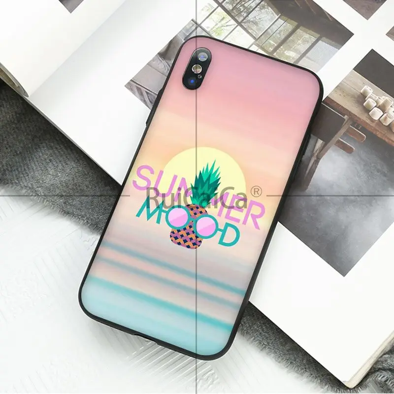 Ruicaica Летний Пляжный Hawaii Aloha Sea Ocean роскошный защитный чехол для Apple iPhone 8 7 6 6S Plus X XS MAX