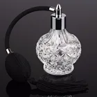 Винтажный хрустальный флакон для духов 80 мл, черная длинная лампа, распылитель, подарок для женщин