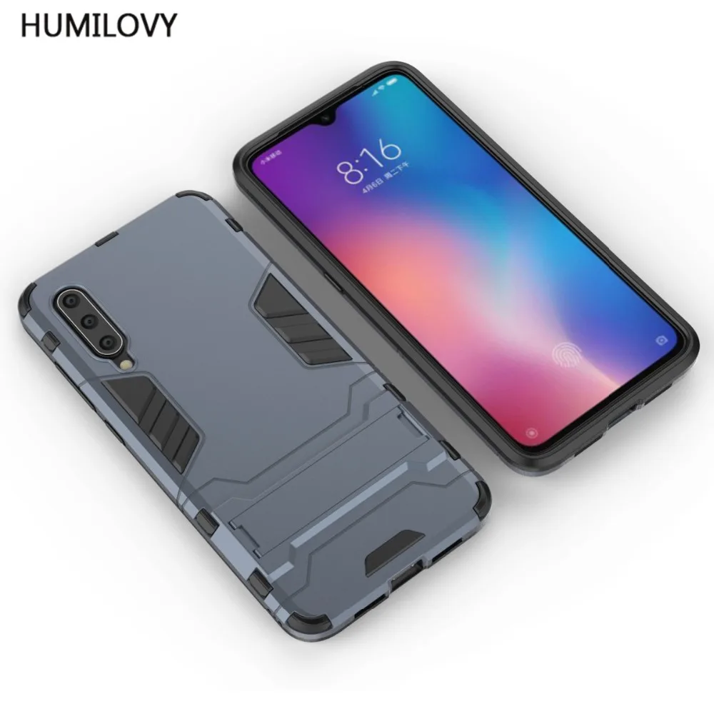 For Xiaomi Mi 9 Case Fundas Armor Hard PC Soft Silicone TPU Back Cover Mi9 Shockproof Holder Phone |