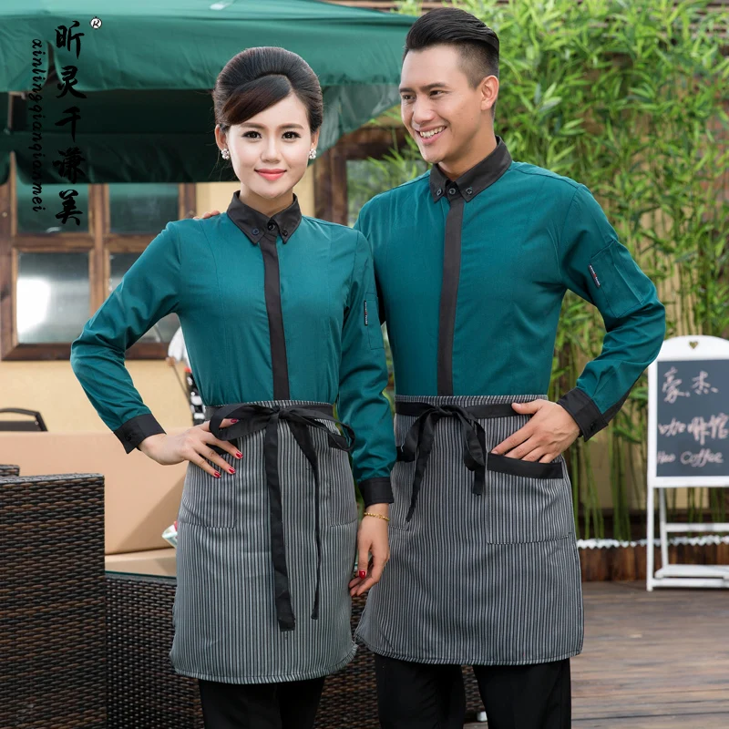 Новое поступление униформа для отеля женская одежда на осень и зиму официанта