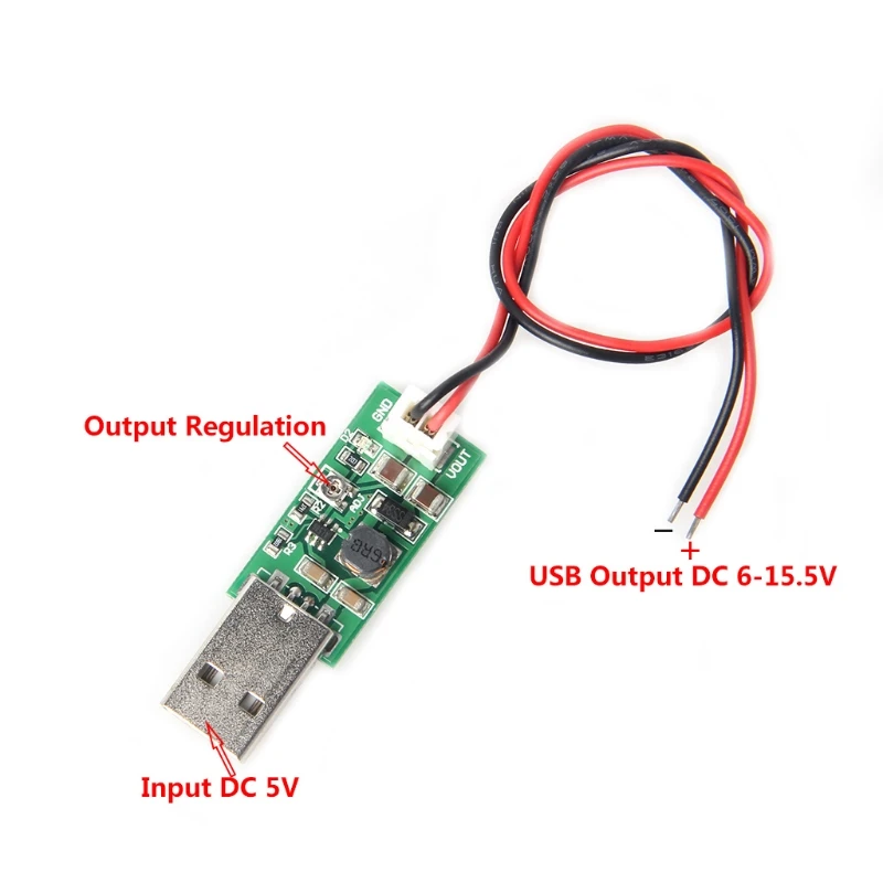 

7W USB DC 5V до 6V 9V 12V 15V Регулируемый Выход DC преобразователь Повышающий Модуль
