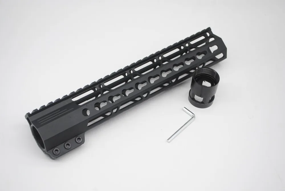 TriRock Black/Tan/Red 11 дюймов Keymod зажим Handguard Free Float Picatinny Rail Mount System Fit .223/5.56 Rifle AR