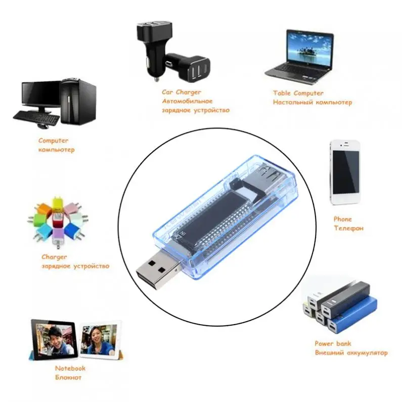 Портативный мини-usb детектор напряжения тока с ЖК-экраном и usb-разъемом выходной интерфейс