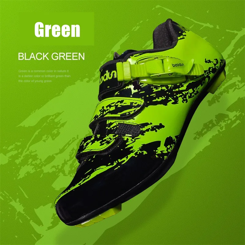 BOODUN Men's Road Bike Shoes Nylon Sole Breathable Antiskid New Cycling Shoes Road Bicycle Racing Shoes with Cycling Cleats