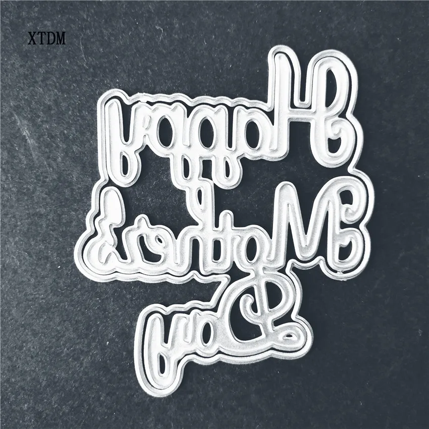 Вырубные штампы для счастливой матери крафт бумага скрапбукинга/Сделай сам