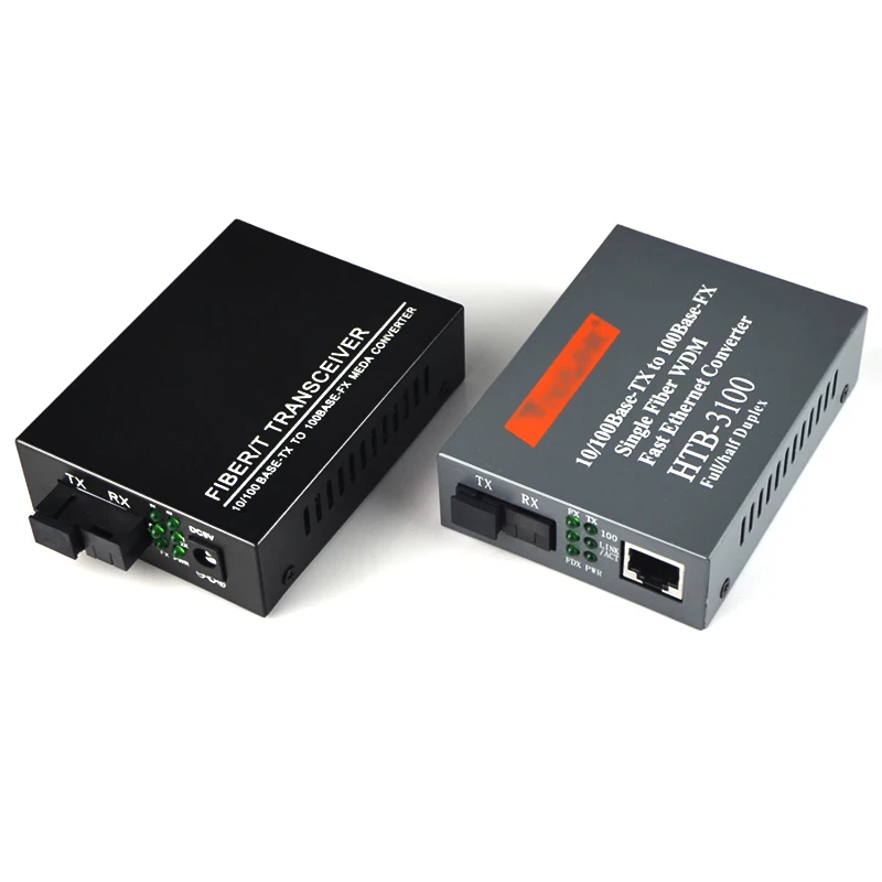 1 пара медиаконвертер оптоволоконный 10/100 м 4 RJ45 SC одномодовый одноволоконный |