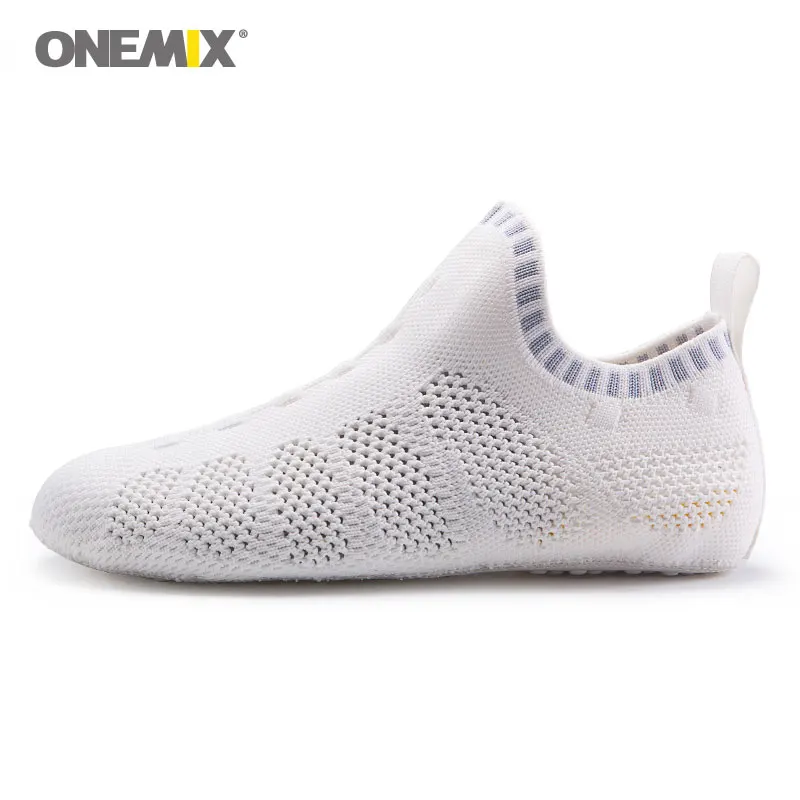 White Onemix/пляжные сандалии; шлепанцы без клея; Экологически чистый светильник; Классная дышащая прогулочная обувь; домашние тапочки - Цвет: White