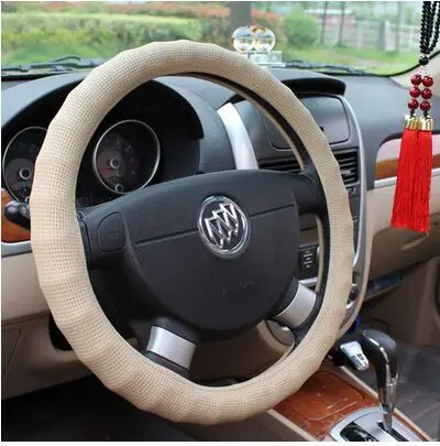 Спортивные чехлы на рулевое колесо для автомобиля обычная летняя кожаная