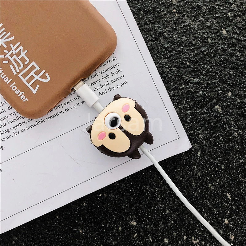 Защитный кабель с мультипликационным принтом, защитный чехол для iPhone 8 Plus 4, 4S, 5, 5S, SE, 5C, 6, 6 S, 7 X, Xs, Max, XR, чехол для iPhone 7 Plus