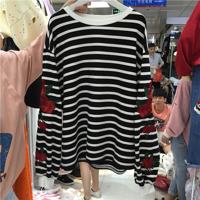 Полосатый Для женщин толстовка|sweatshirt sweatshirt|sweatshirt womensweatshirt striped |