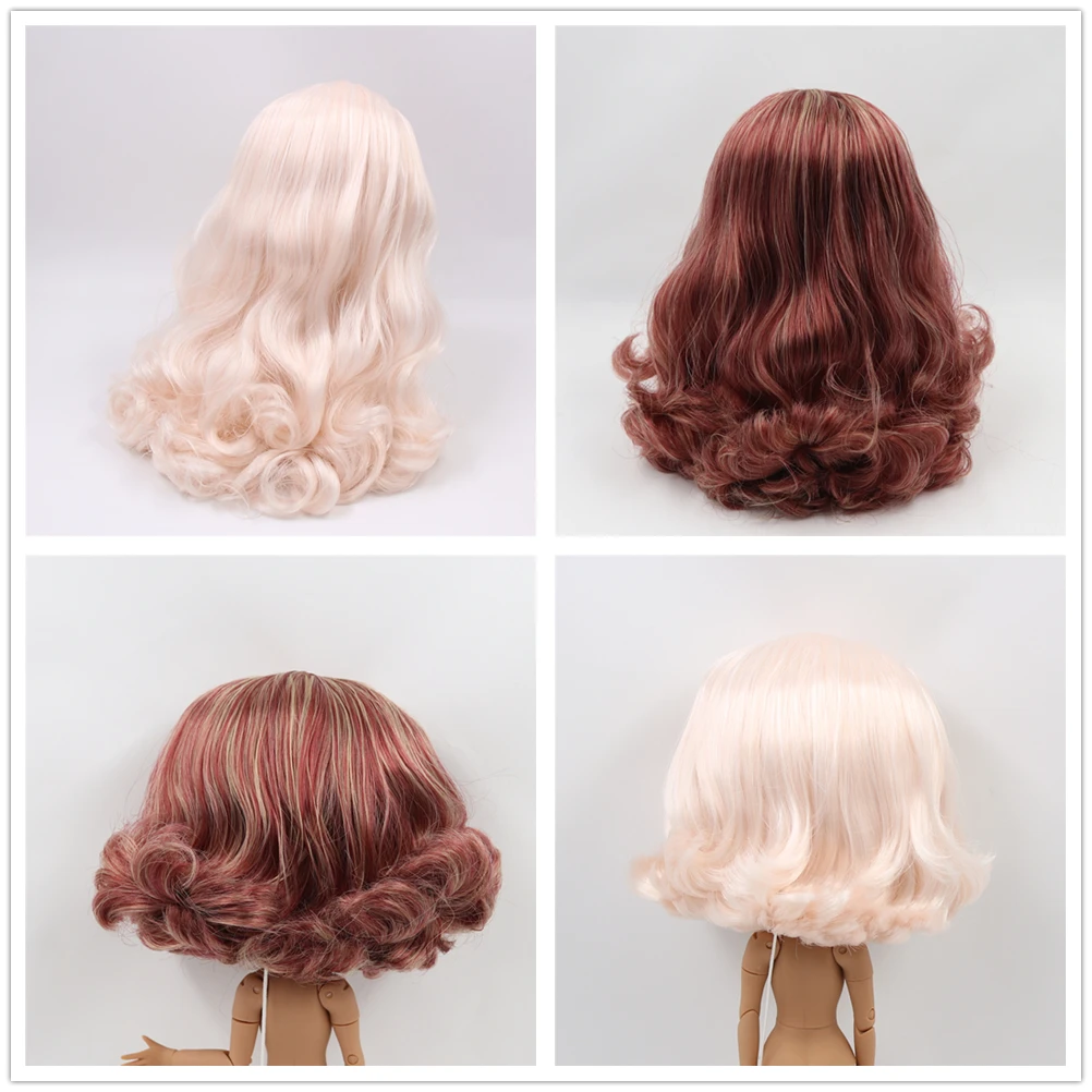 Кукла blyth ледяная RP кожа головы и купол только смешать волосы для DIY пользовательские куклы