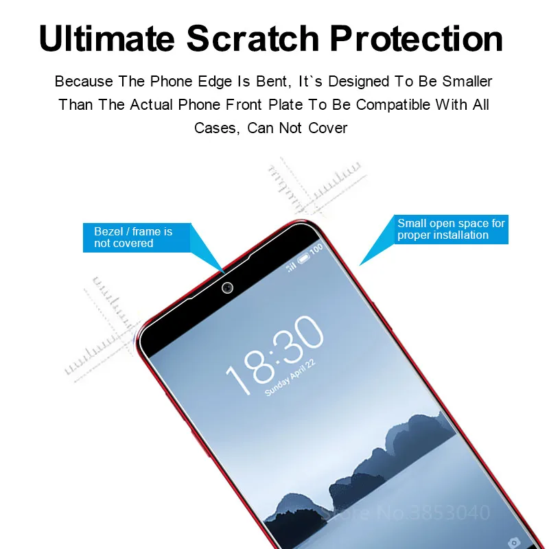 Защитная пленка для Meizu 15 Plus, Защитная пленка для экрана 2.5D 0,26 мм 9 H, Защитная пленка для Meizu 15 Lite M15, закаленное стекло