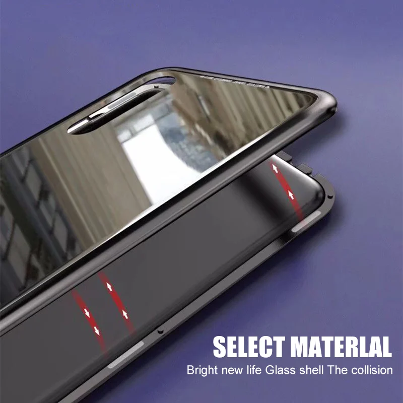 HUAWEI P30 Pro Magnetic Adsorption Case Ultra Phone For Huawei P20 P20Pro Magnet Tempered Glass |