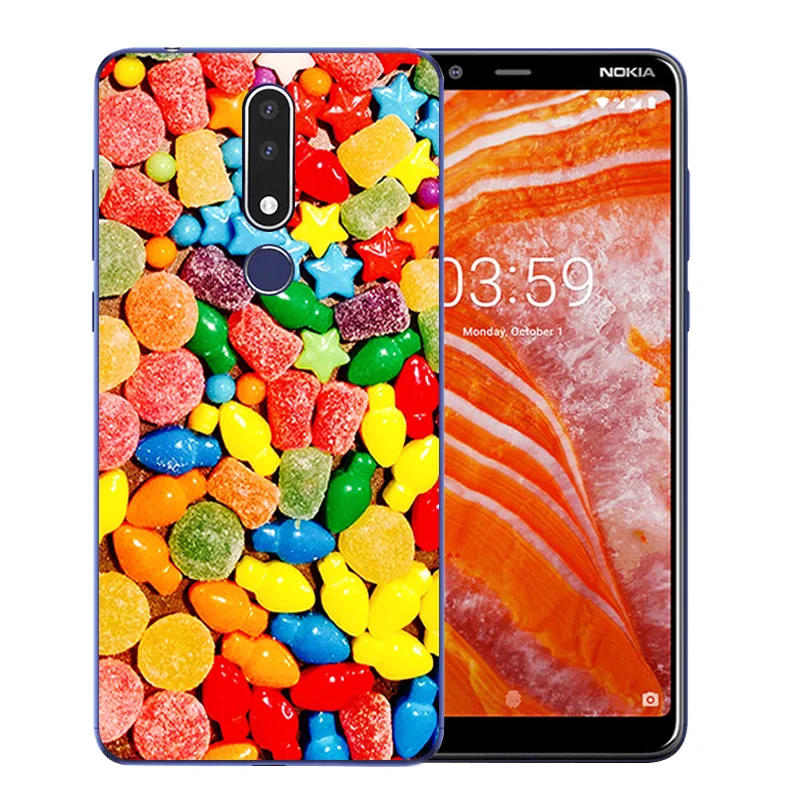 Phone Coque Cover Case For Nokia 2.1 3 5 3.1 7 Plus Soft TPU Silicone Back Hand Pattern 6 7.1 1 2018 Gel Capa |