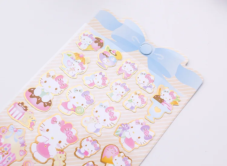 Cute 50pcs/lot Cartoon Melody Hello Kitty Little Twin Stars Stickers DIY Planner Diary Scrapbook Index Phone Album Esco | Игрушки и