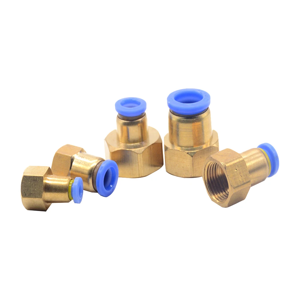 Пневматический Фиттинг PCF 4 мм 12 резьба M5 * 0 8 1/8 &quot1/4&quot 3/8 &quot1/2&quot воздушная женский