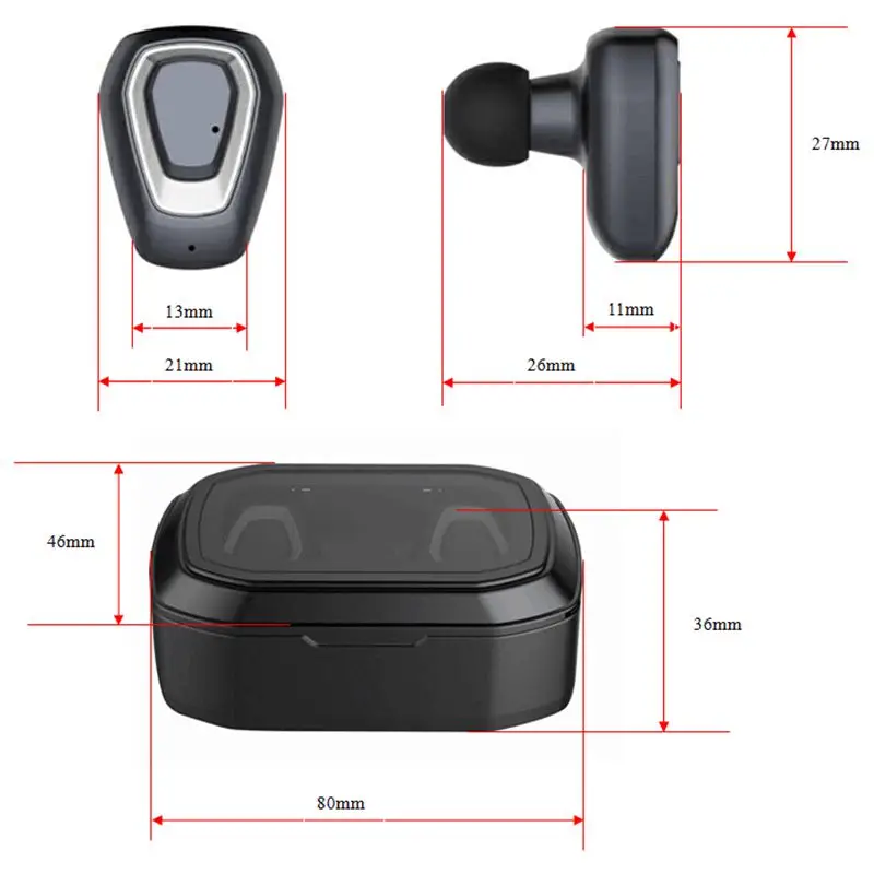 Лучшие предложения Bluetooth 4 2 Hi Fi наушники с двойной микрофон A7 вкладыши TWS