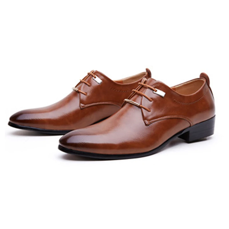 Мужская обувь Бизнес дышащий 2018 Лето Повседневное без каблука на шнуровке модные