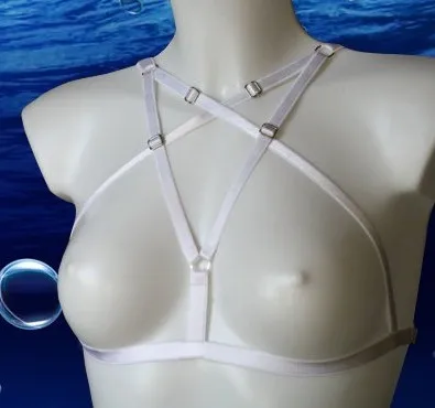 Бесплатная доставка белый пояс соболезновать клетке Лавкрафт bra underwear готический