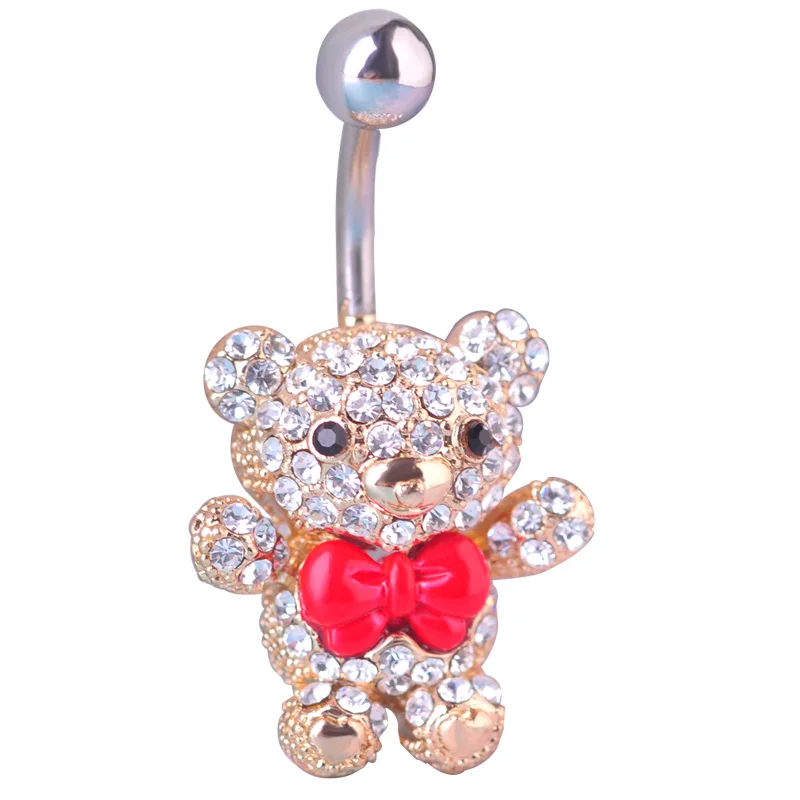 Кольцо бабочка из хирургической стали 316L для пирсинга пупка 14 г 1 6 мм|kawaii|kawaii