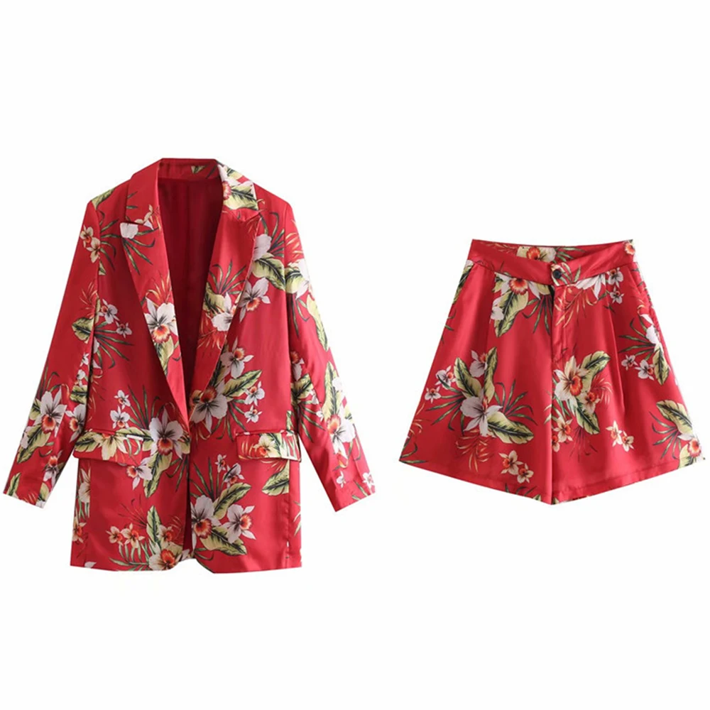 Женский офисный костюм FTGSDLONG комплект из 2 предметов с блейзером и шортами 2019 |