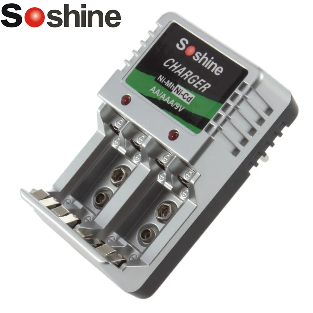 Зарядное устройство с европейской вилкой для аккумуляторов AA AAA 9 в Ni-MH Ni-Cd