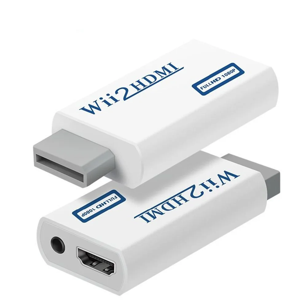Для wii HDMI совместимый адаптер Wii2HDMI с 3 5 мм аудио и видеовыходом автоматический