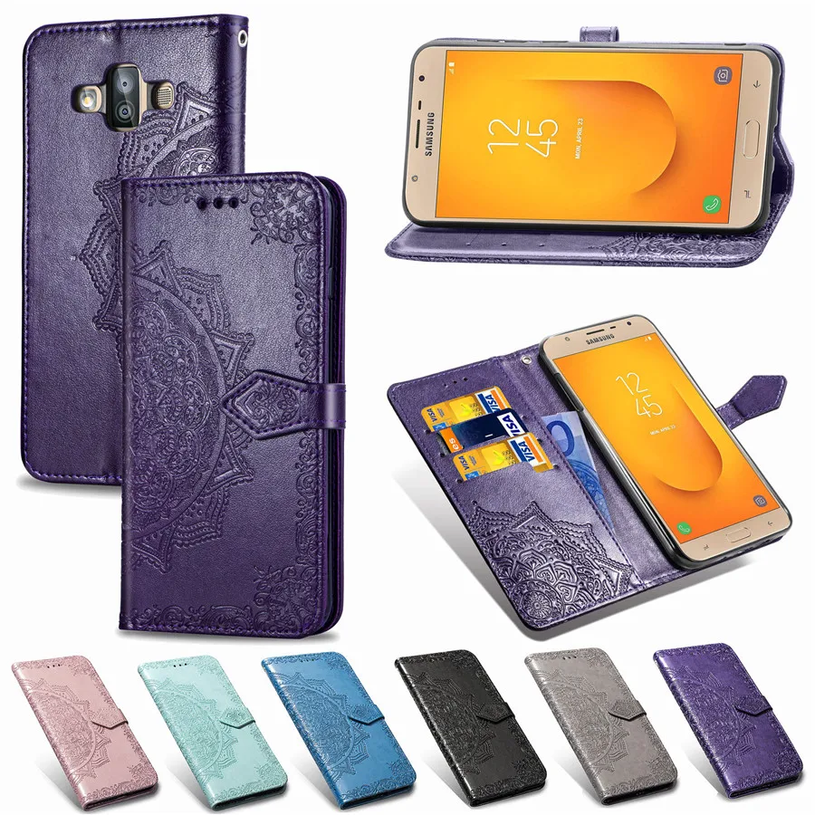 Чехол для Samsung Galaxy S10 Plus кожаный бумажник + силиконовый флип чехол J Series A S series