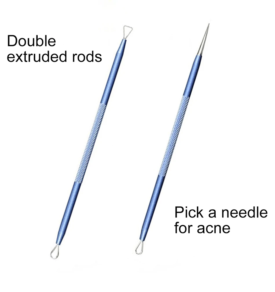 Blue Pink 1PC Acne Comedo Stainless Steel Needle Professional Comedone Blackhead Remover Tweezer For Face Skin Care Tool