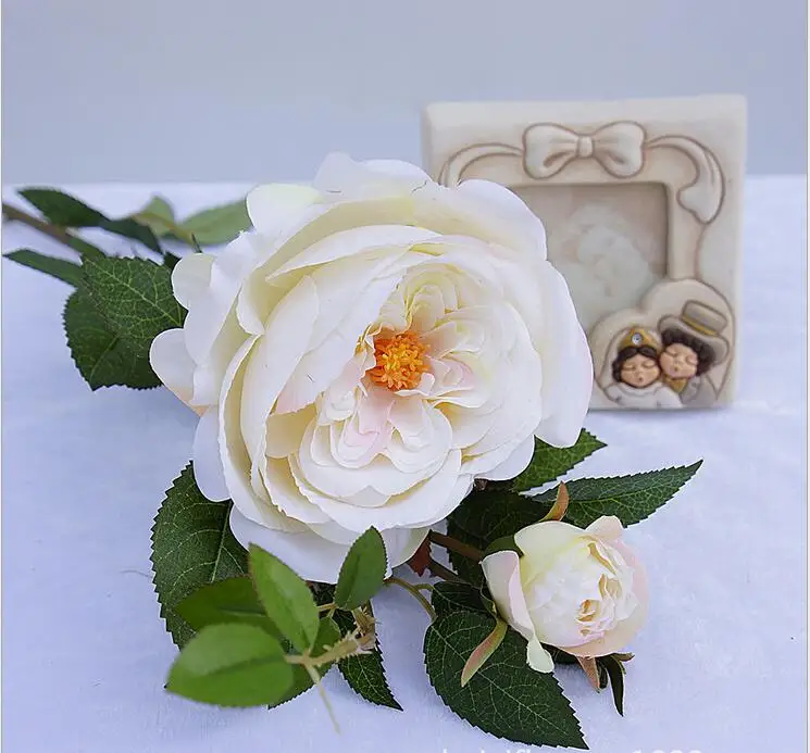 Длинные 71 см качественные настоящие сенсорные цветы белые/розовые/фиолетовые