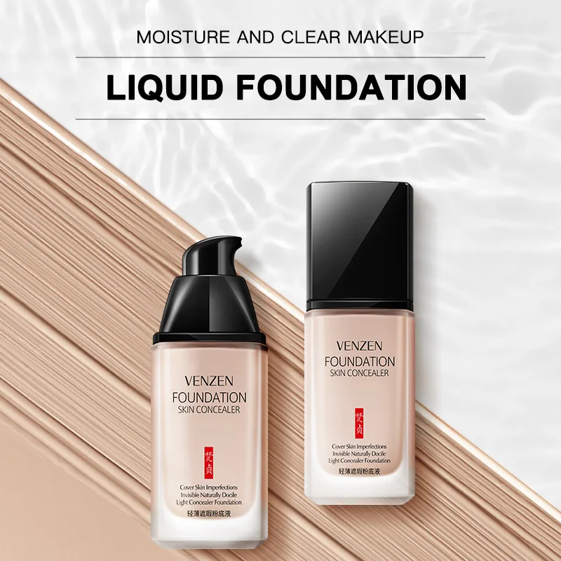 

2019 Women Liquid Foundation Moisture Breathable Long-lasting Base Concealer