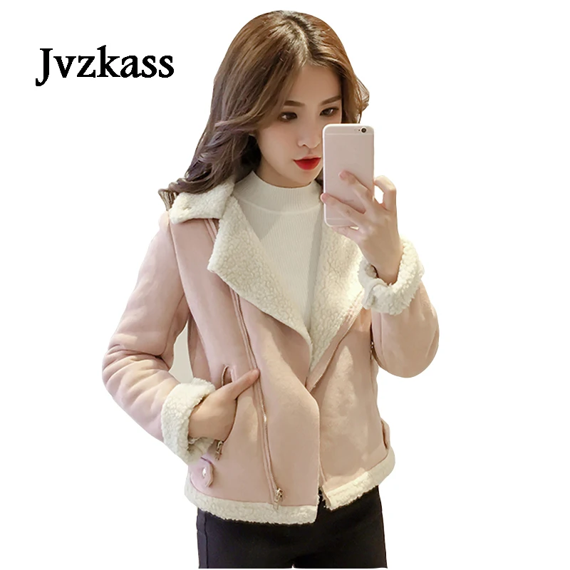 Jvzkass 2019 новая осенне зимняя куртка из оленьей кожи Женская одежда Новинка для