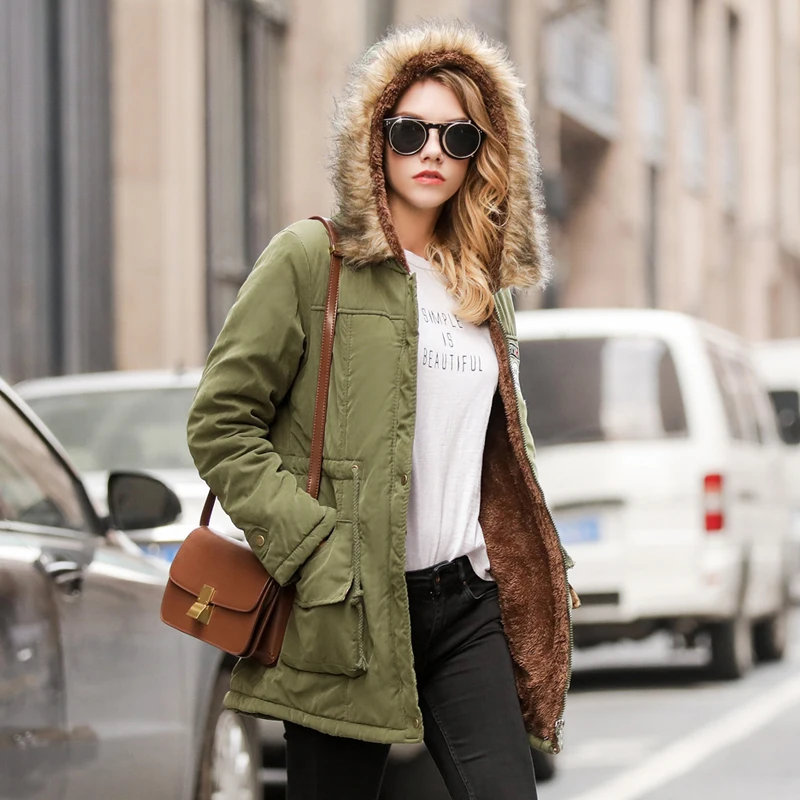 MoYan женская повседневная куртка парка пальто 2018 зимняя теплая на шнурке с толстым