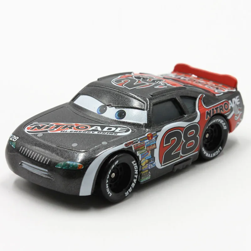 100% Original Disney Pixar Cars No.28 Nitroade Racer 1:55 Scale Diecast Metal Alloy Modle Cute Toys Car For Children Gifts | Игрушки и