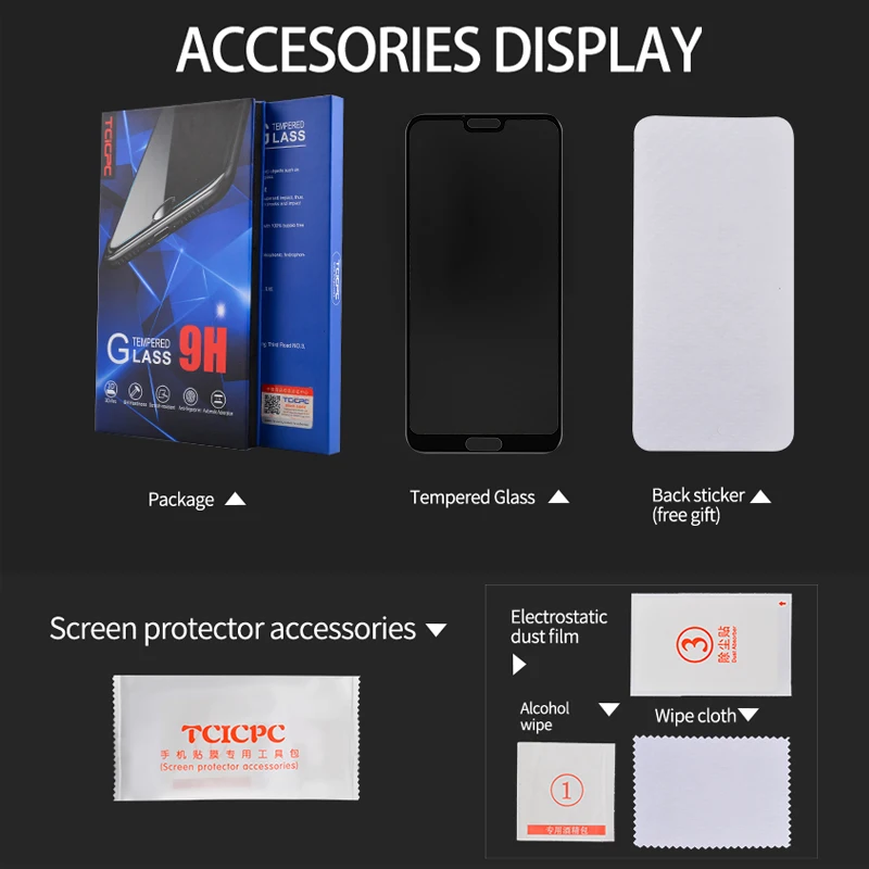 TCICPC стекло для Honor 10 Lite закаленное 3D полное покрытие Защитное huawei V10 View Защитная