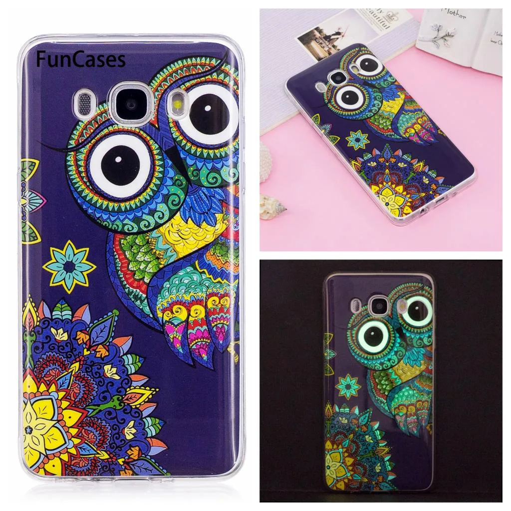 Мягкий чехол для Samsung Galaxy J5 2016 J510 J510F J510FN J510FN/DS SM светящийся силиконовый из ТПУ с