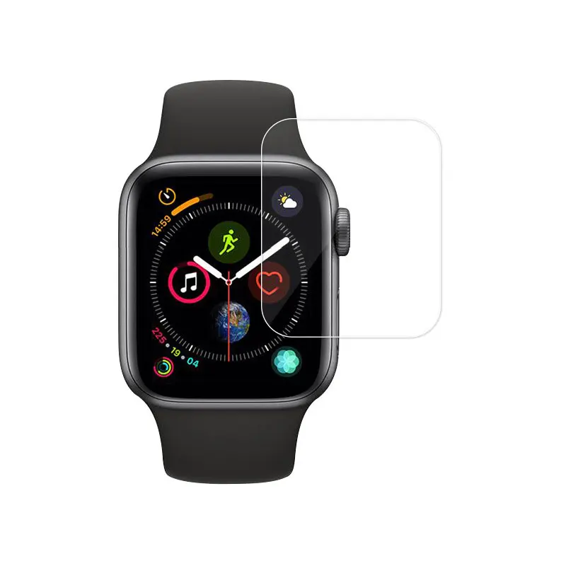 3D 9H Tempered Glass for apple Watch 4 3 2 1 Full Cover Curved Edge Screen Protector 38mm 40mm 42mm 44mm Apple | Электроника