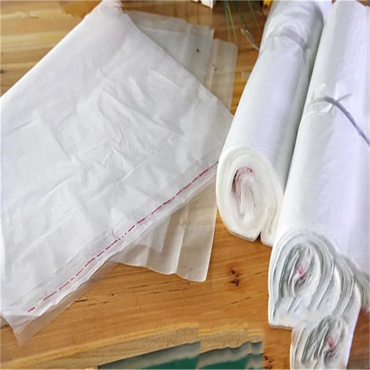 Free Shipping 300pcs/lot 16 x 24cm*120mic Large Self Adhensive Plastic Clothes Storage Bag High Quality White PE Clothing | Дом и сад
