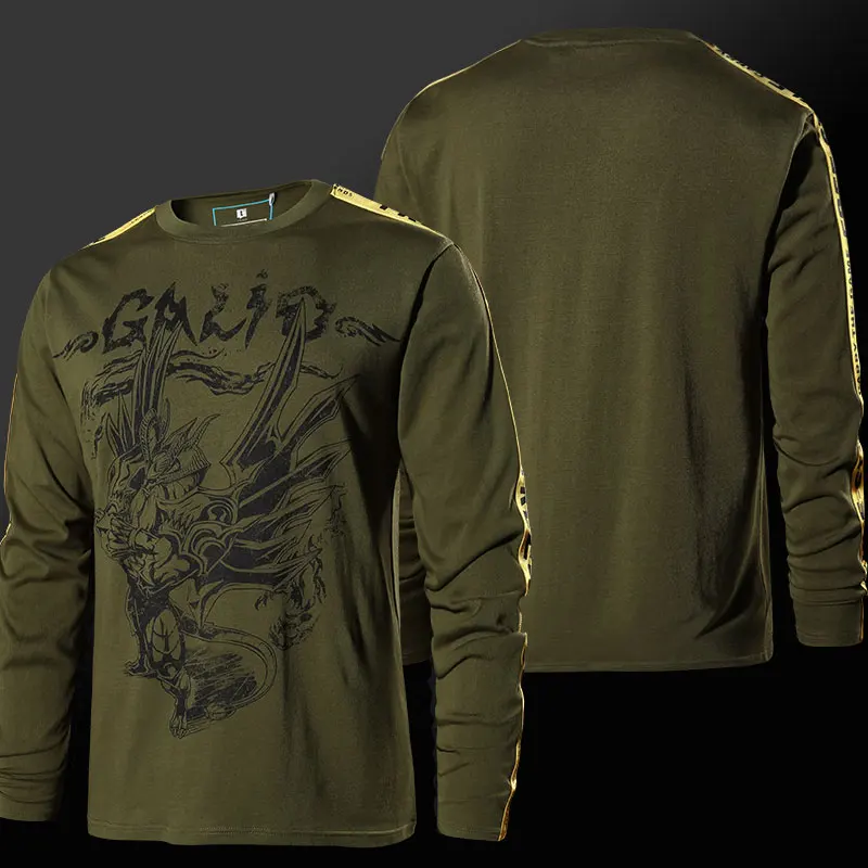 Galio TEE7 Game Yi Shieda Kayn Keld Galio, хлопковая Футболка с круглым вырезом, модные футболки, мужская повседневная одежда - Цвет: Galio