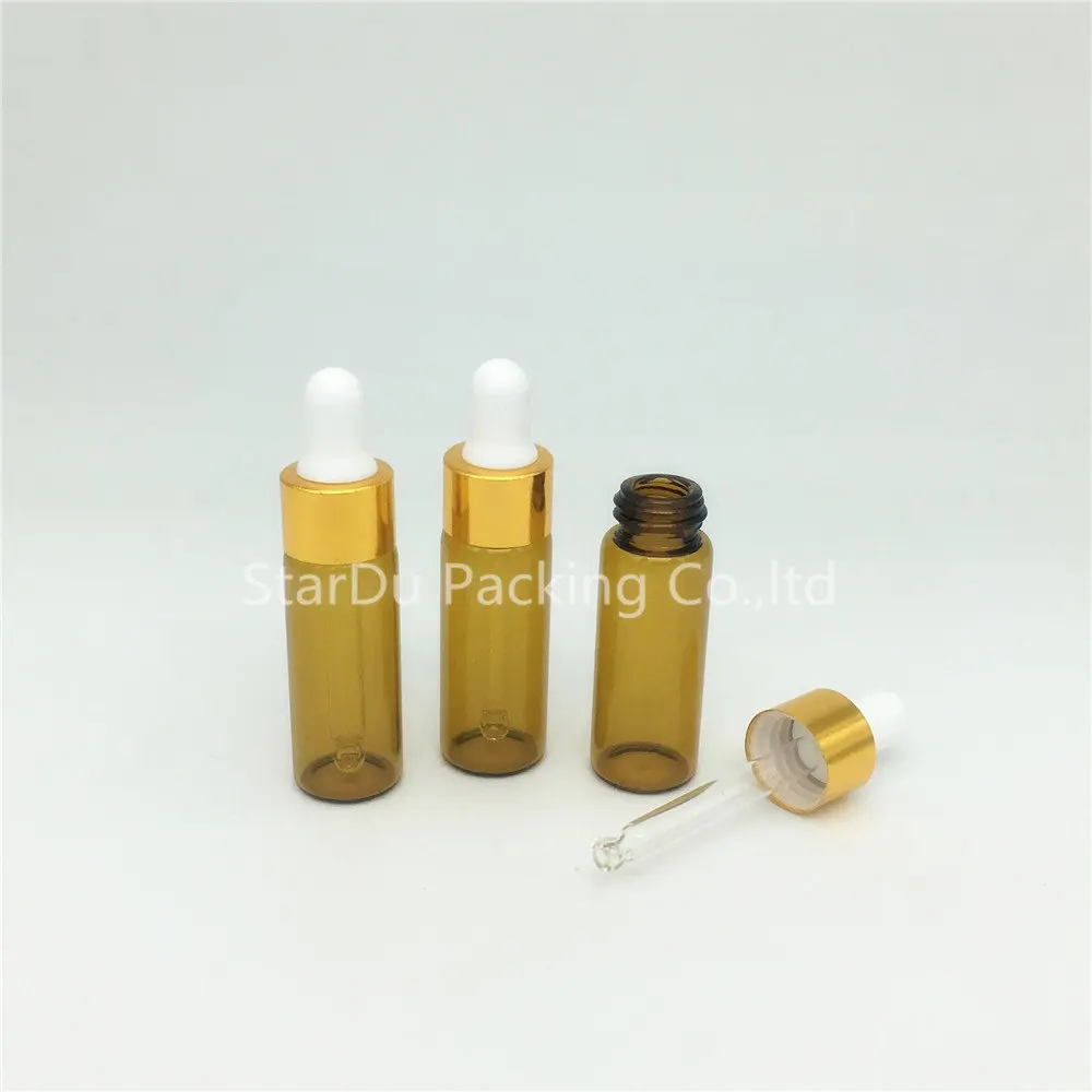 Пипетка для жидкости из янтарного стекла 5 мл 300 шт.|bottle 5ml|bottle pipette5ml glass dropper |
